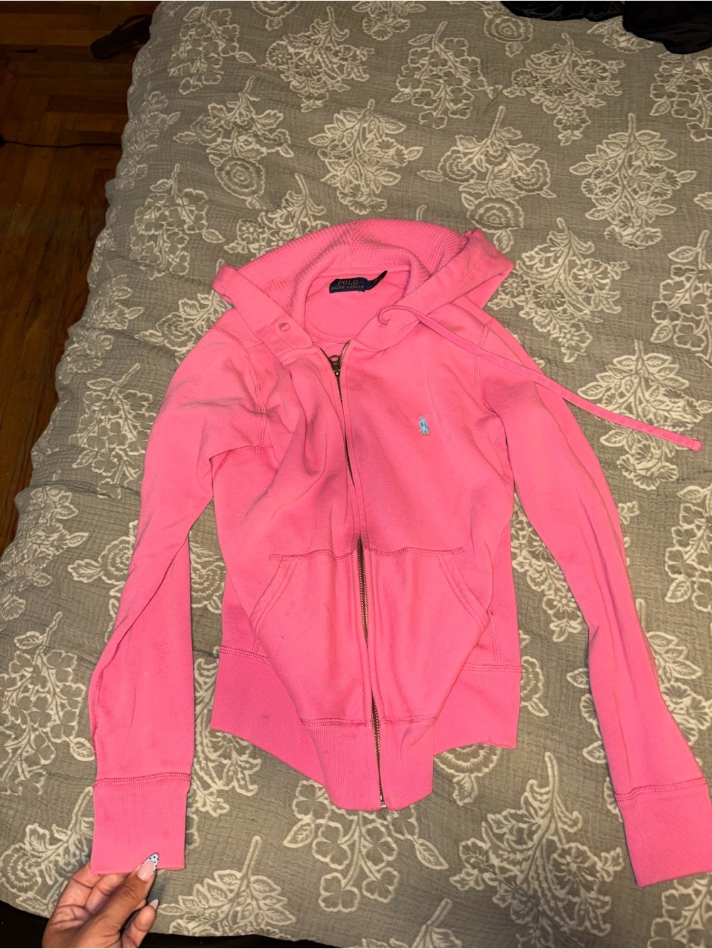 Polo by Ralph Lauren Hot Pink Zip Hoodie